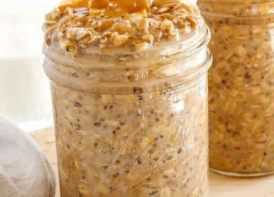 Peanut Butter Banana Overnight Oats