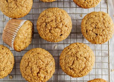 Healthy Banana Bran Muffins