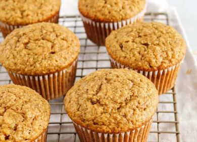 Healthy Banana Bran Muffins