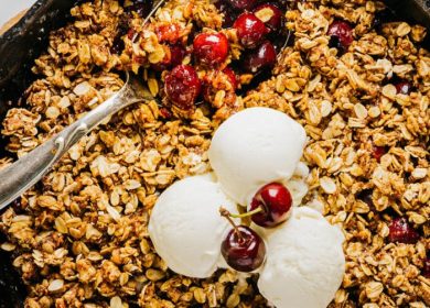 Healthy Cherry Crisp Recipe