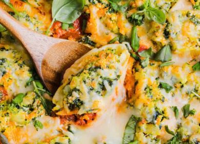Veggie and Cheese Stuffed Shells